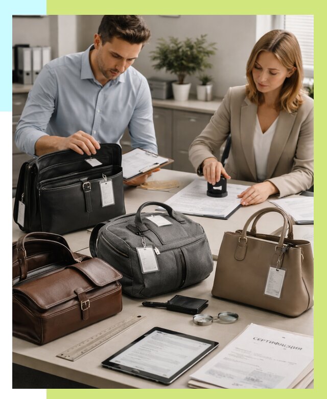 Сертификация сумок в Челябинске от 7734 руб. | Алешин-Члб