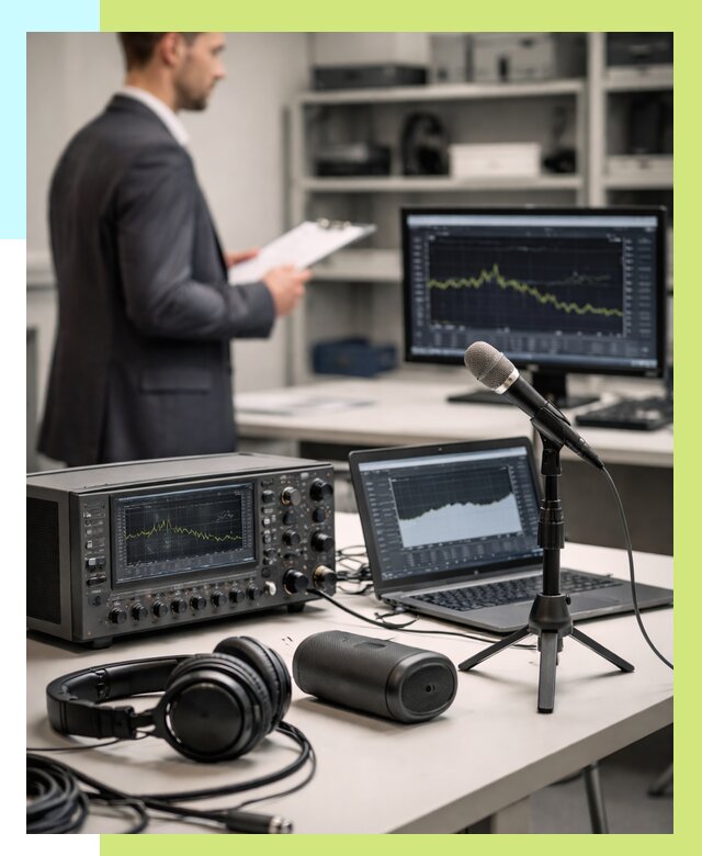 Сертификация аудиотехники в Челябинске от 15468 р., Алешин-Члб