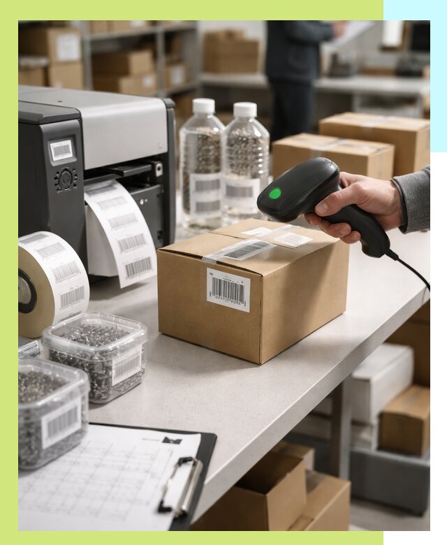 Штрихкодирование продукции и маркировка для продажи в Челябинске