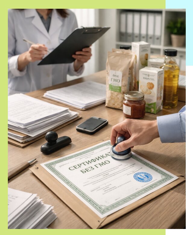 Получение сертификата Без ГМО для продукции в Челябинске