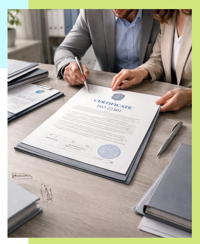 Сертификат ISO 22301 в Челябинске от 46404 р. | Алешин-Члб срочно